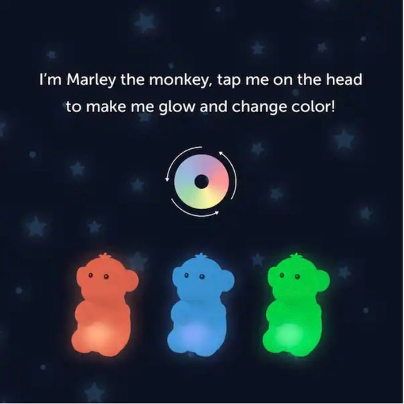 🆕 LED Color Changing Lamp; Silicone Marley the Monkey Touch Light - Picture 5 of 16